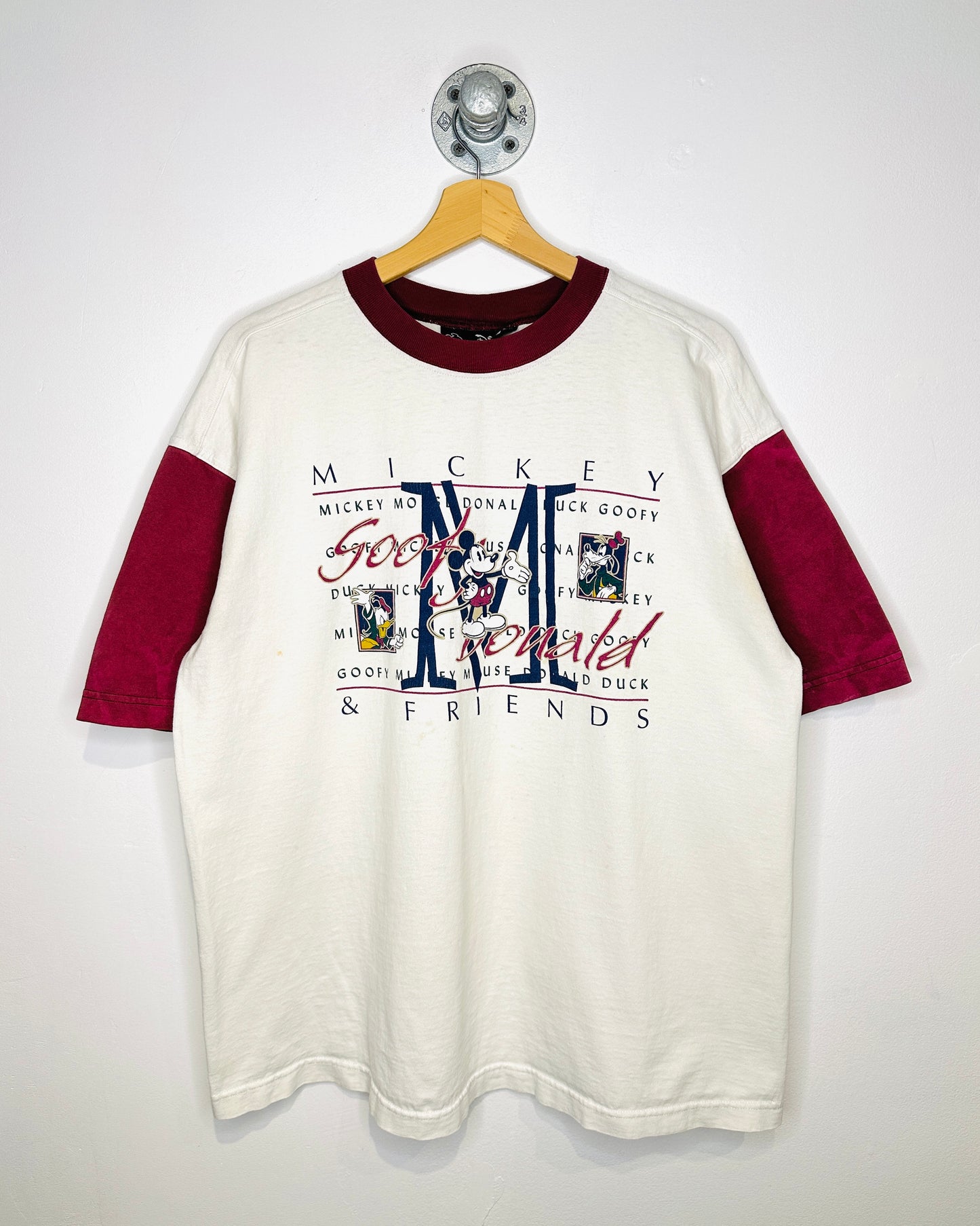 Vintage 90s Mickey & Friends White Tee Shirt