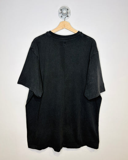 2000s Carhartt Faded Black Henley Tee Shirt