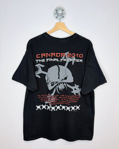 2010 Iron Maiden Canada The Final Frontier Black Tee Shirt