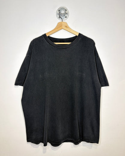 Vintage 90s/00s Sun Faded Blank Black Tee Shirt