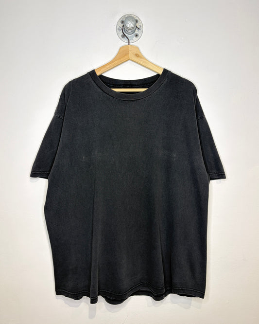 Vintage 90s/00s Sun Faded Blank Black Tee Shirt