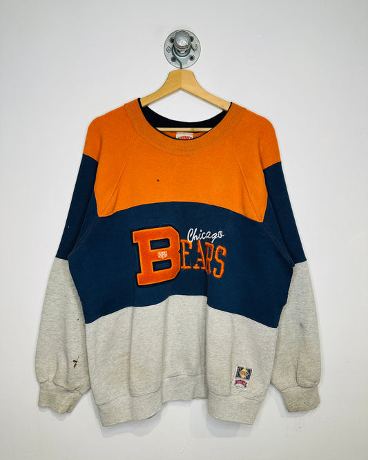 Vintage 1990s Chicago Bears Three Tone Crewneck Sweatshirt