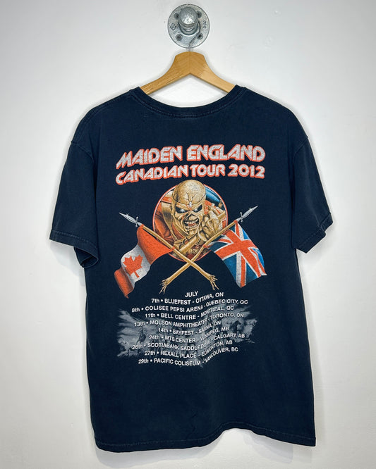 2012 Iron Maiden Canadian Tour Black Tee Shirt