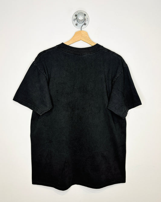 Vintage 90s Bowen Island Brewing Faded Black Tee Shirt