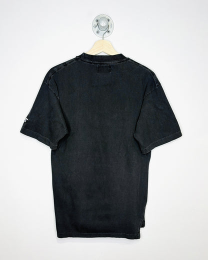 Vintage 1990 Edmonton Oilers Softwear Athletics Faded Black Tee Shirt