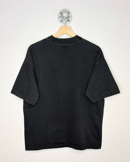 Vintage Sue Bell African Wild Dog Faded Black Tee Shirt