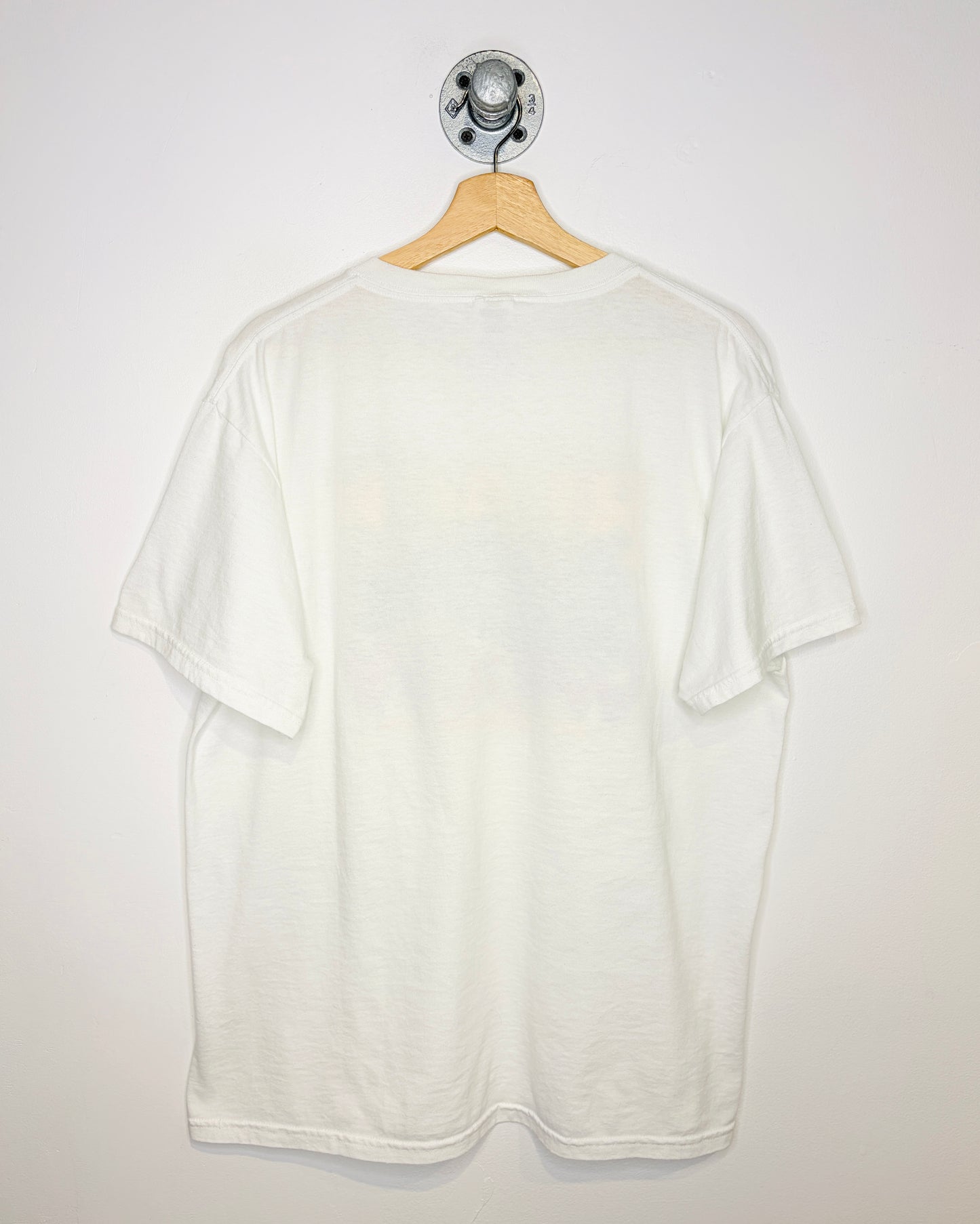 Vintage 2000s Black Widow Pioneer Motorsports White Tee Shirt