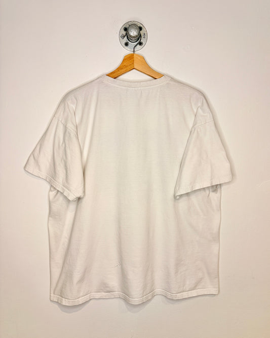Vintage 90s “No Kangaroos In Austria?” White Tee Shirt