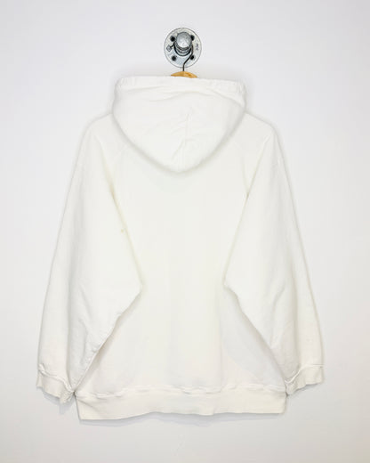Vintage Boxy Oregon State Beavers White Distressed Hoodie