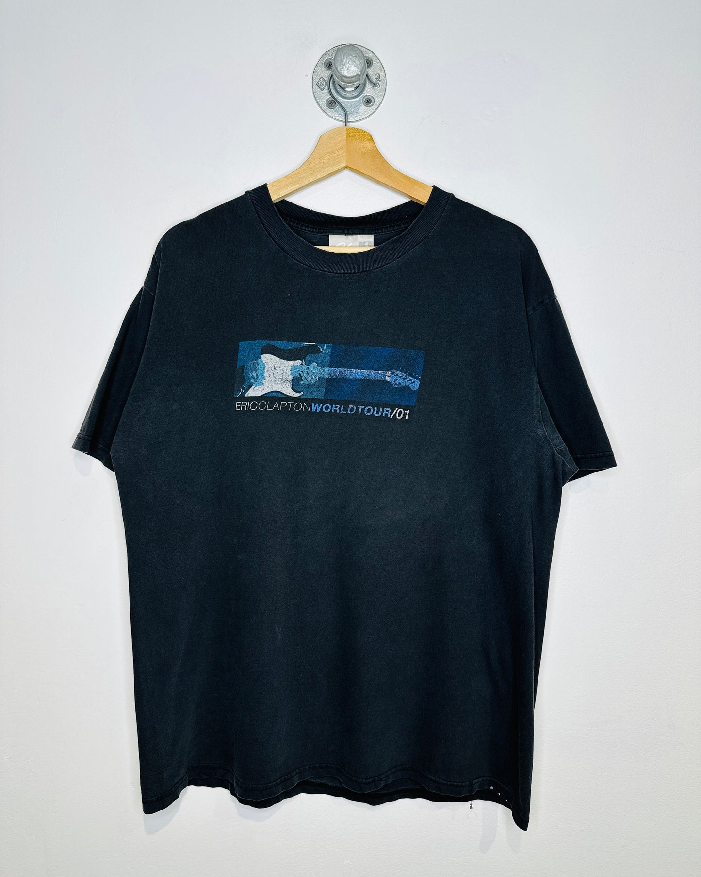 Vintage 2001 Eric Clapton Black World Tour Tee Shirt