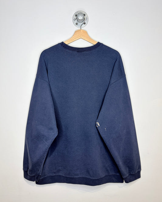 Vintage 2000s Old Navy Faded Dark Blue Crewneck Sweatshirt