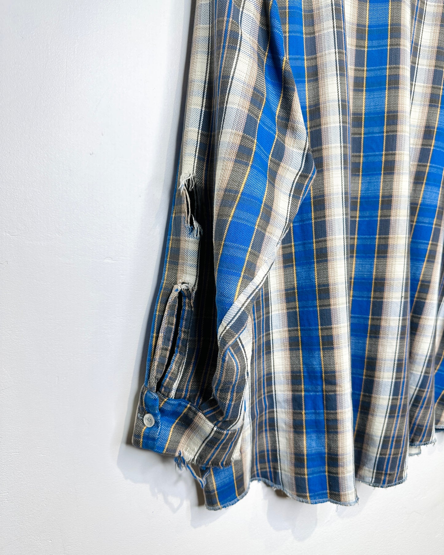 Vintage Hamill Plaid Distressed Flannel