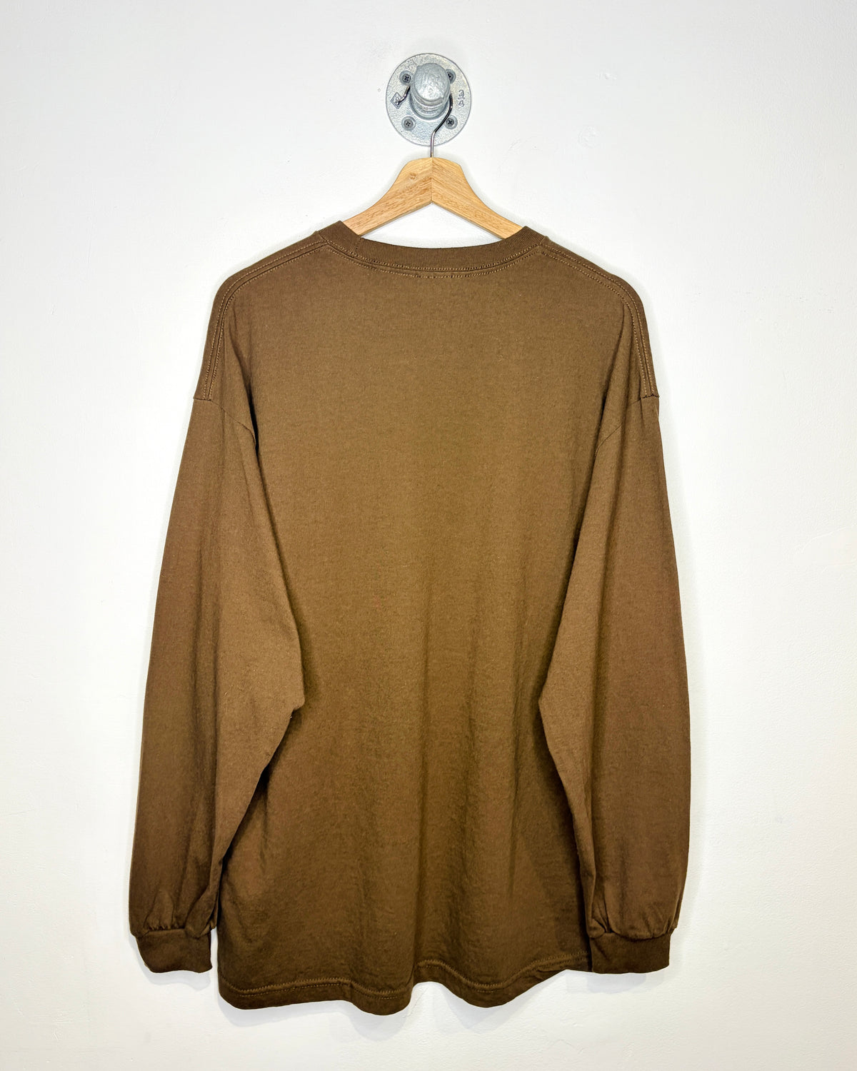 Vintage 90s/00s Alstyle AAA Blank Brown Longsleeve Shirt