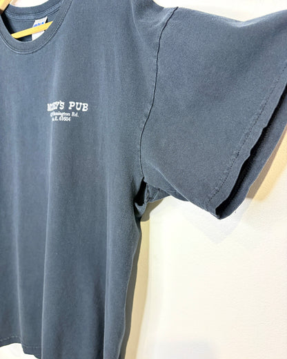 Vintage 2000s Mooney’s Pub Faded Black Tee Shirt