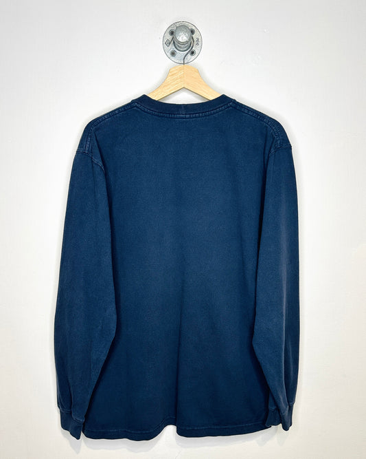 Carhartt Faded Navy Blue Longsleeve Pocket Shirt