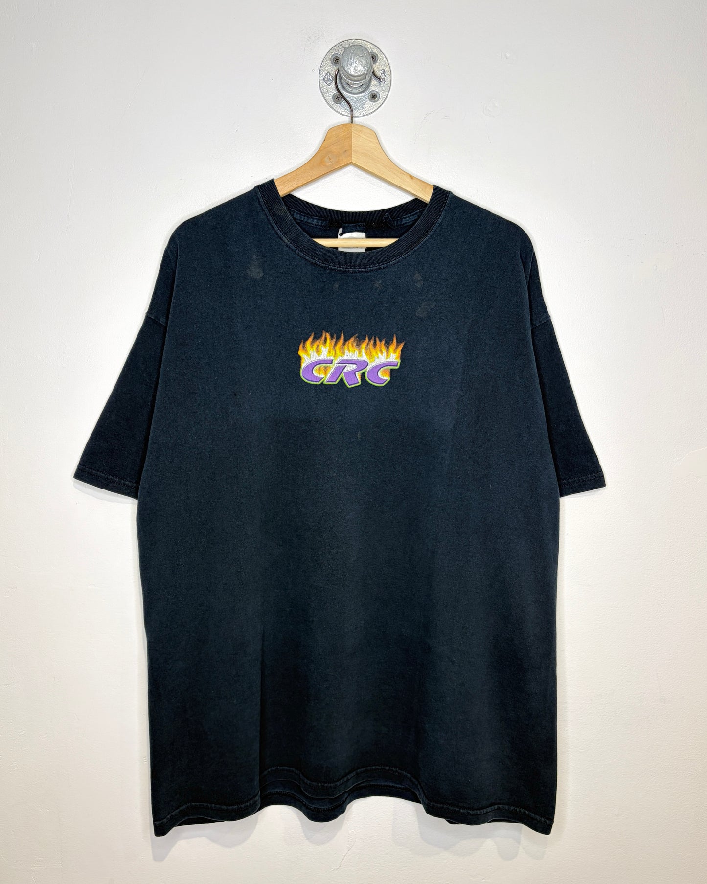 2000s Calandra Racing Concepts Faded Black Tee Shirt