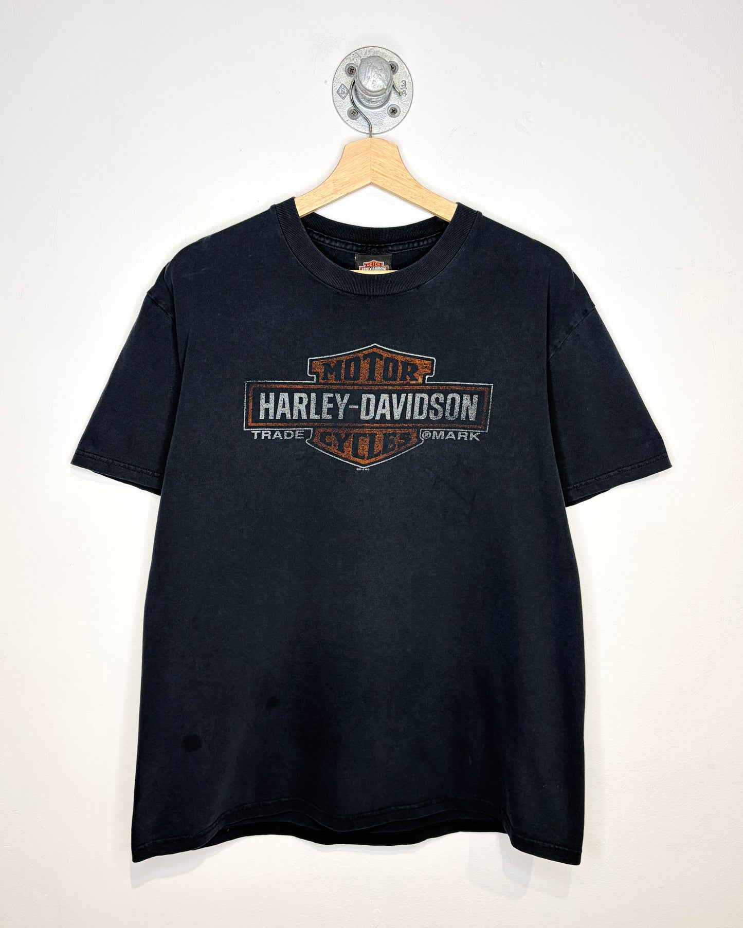 2010 Harley-Davidson Highway 101 Coos Bay Oregon Black Faded Tee Shirt
