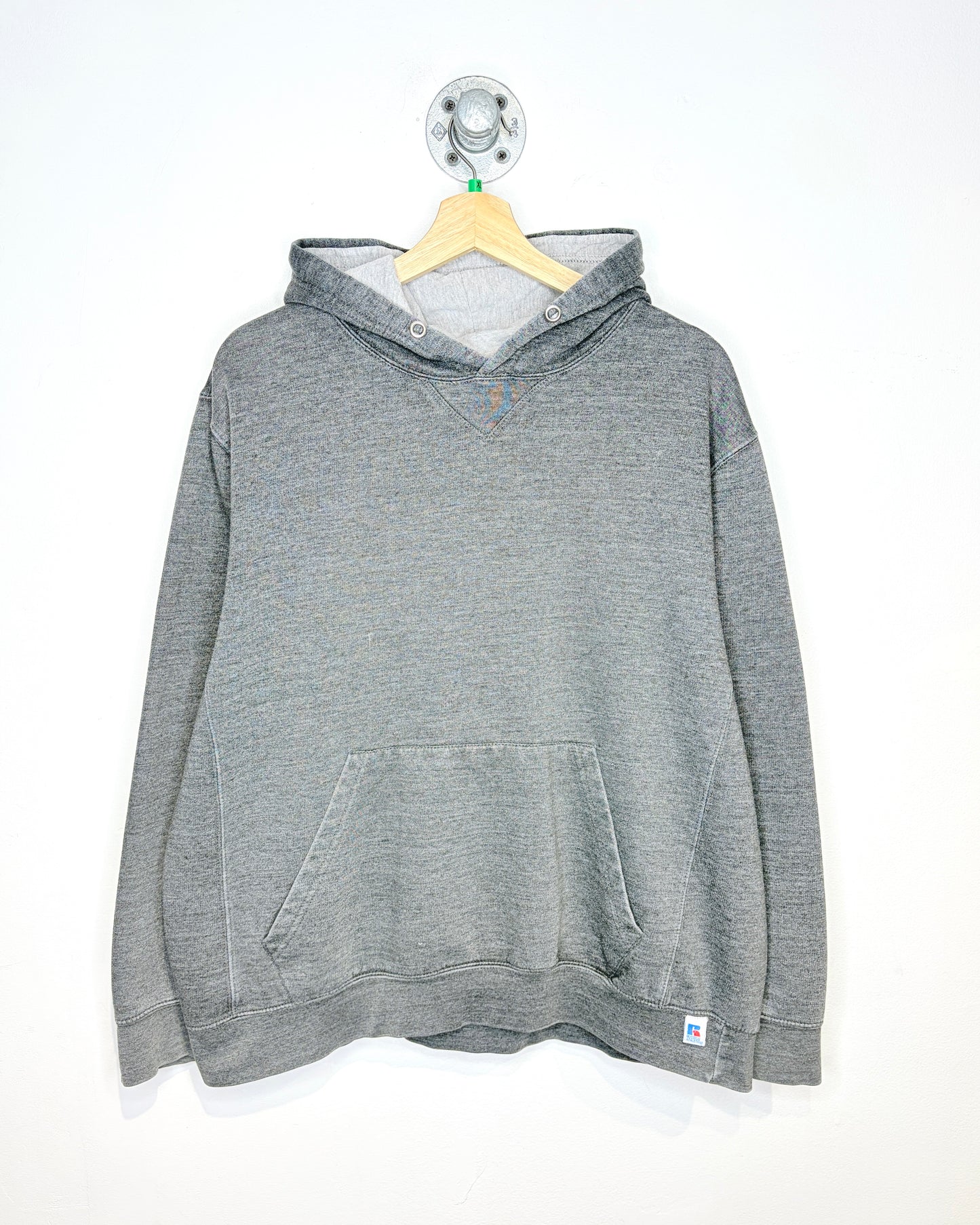 2000’s Russell Athletic Charcoal Grey Blank Hoodie