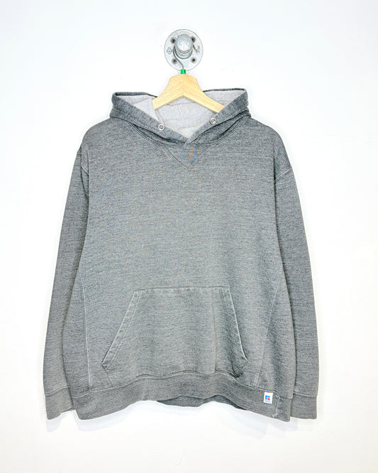 2000’s Russell Athletic Charcoal Grey Blank Hoodie