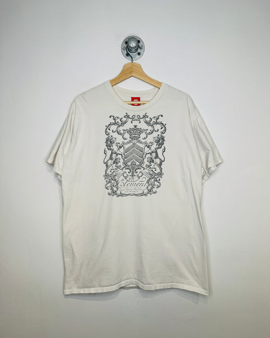 Element Wind Water Fire Earth Crest White Tee Shirt