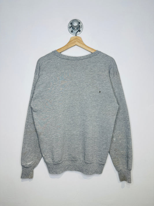 Vintage 1980s Coors Logo Grey Crewneck Sweatshirt