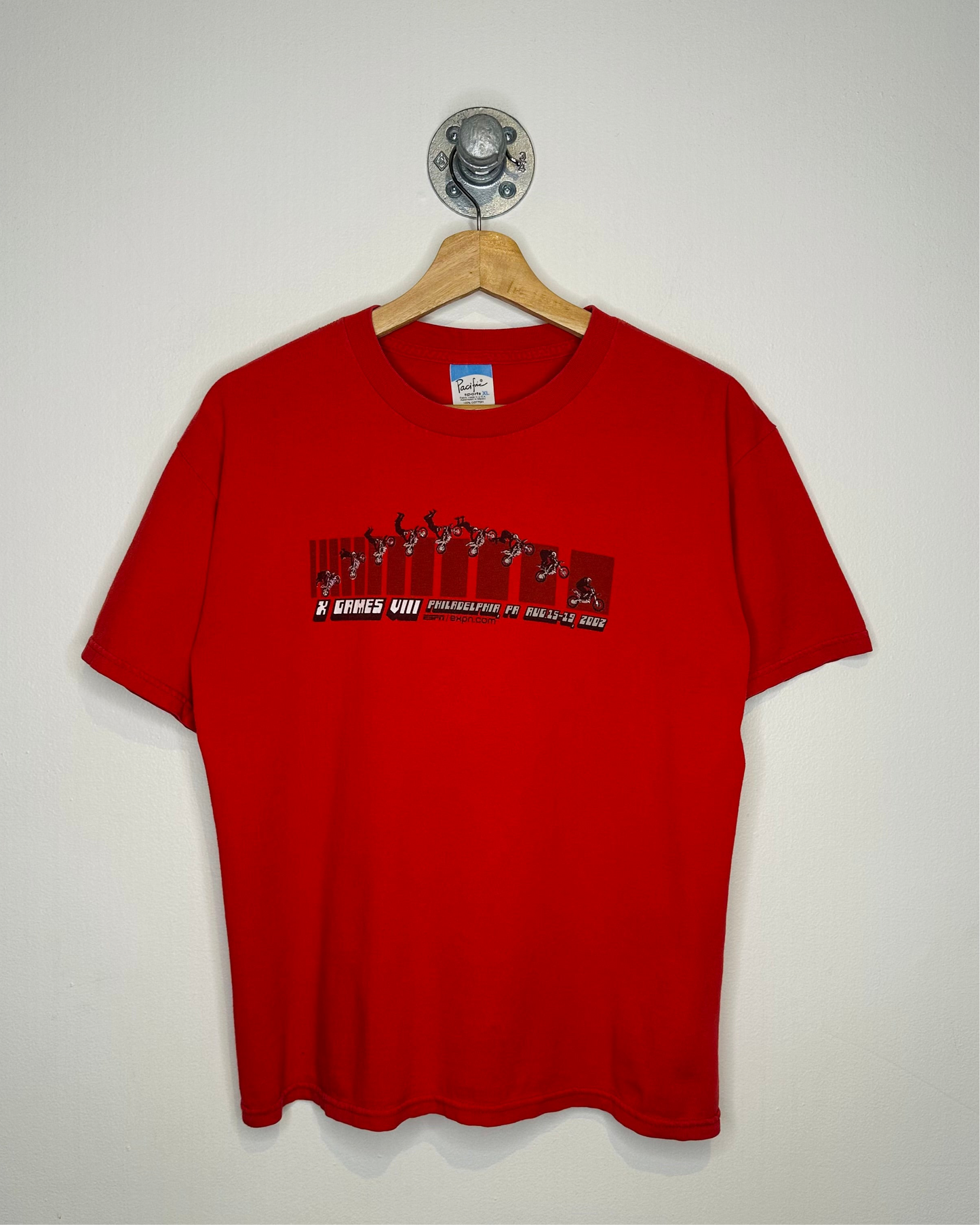 2002 X Games VIII Philadelphia Red Tee Shirt