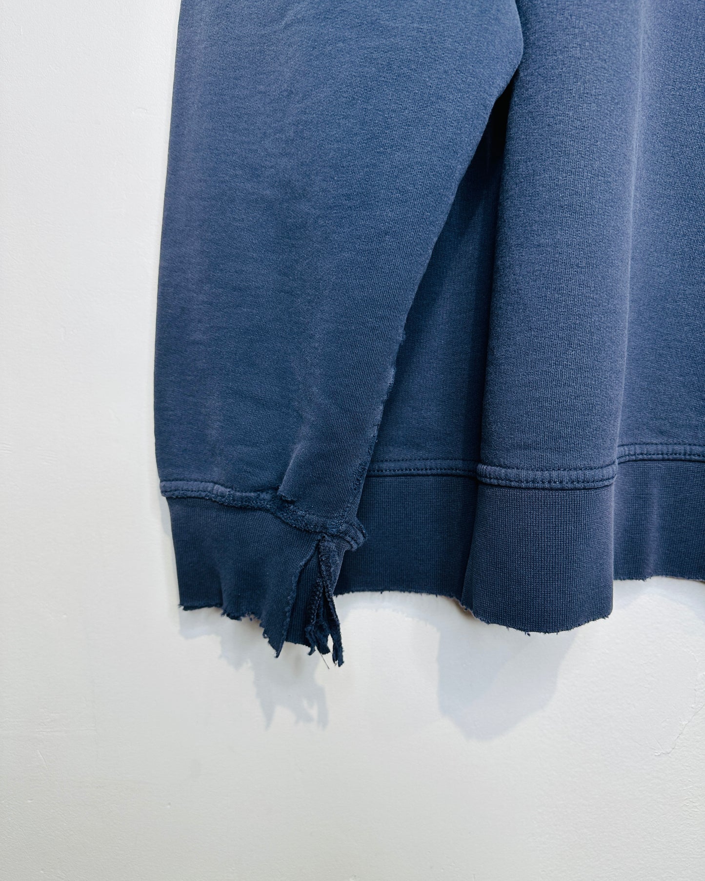 Vintage 1990s BUM Equipment Navy Distressed Sweatshirt Crewneck