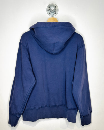 2000s American Eagle Thermal Lined Navy Blue Zip Up Hoodie