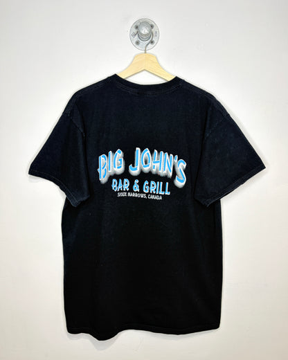 Vintage 1990s “I Got Blasted” Mine Shaft Tavern Black Tee Shirt