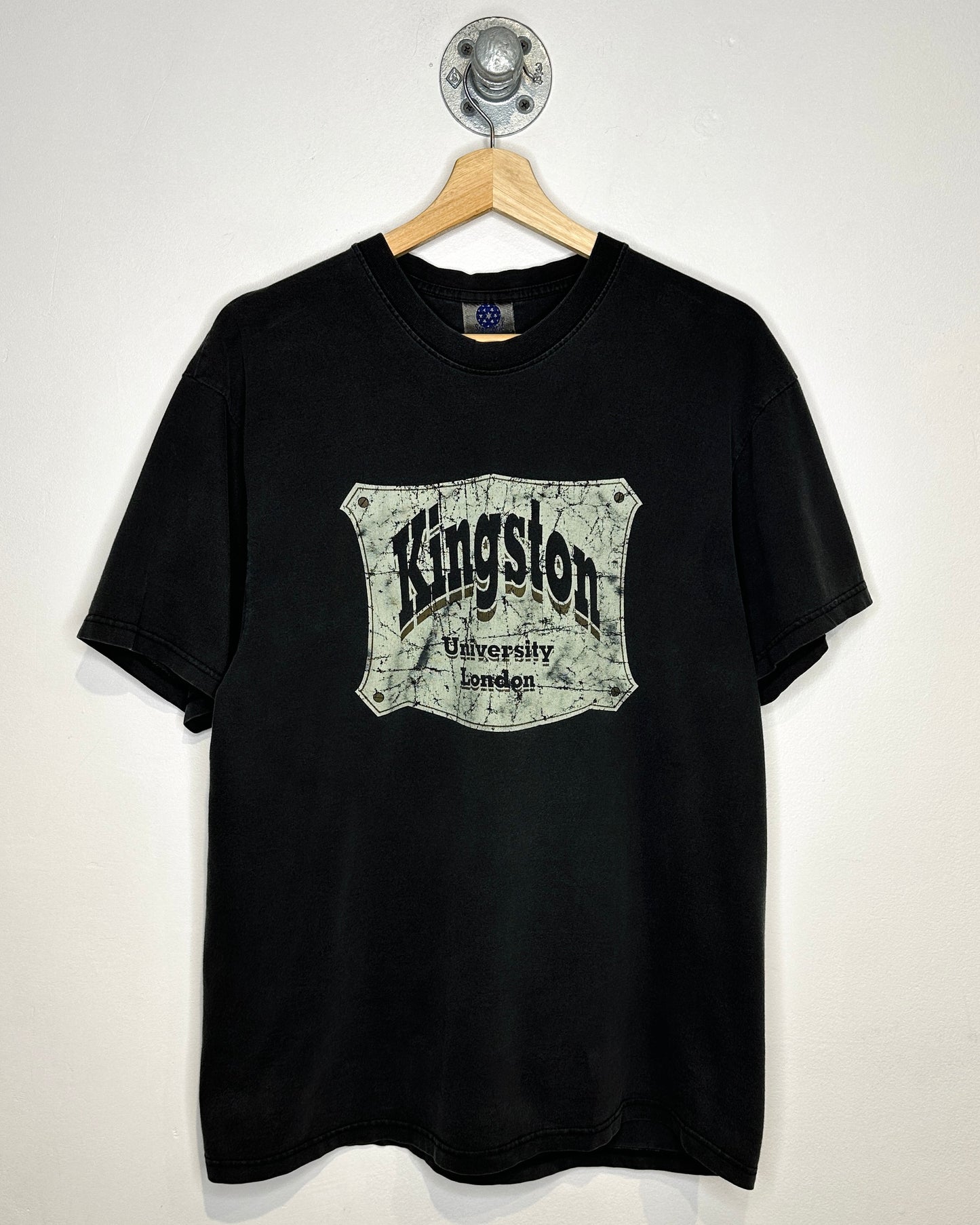Vintage Kingston University Black Tee Shirt