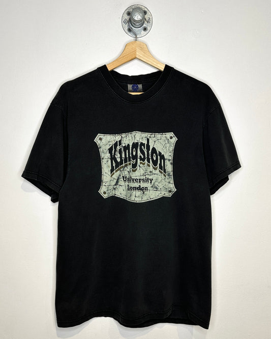 Vintage Kingston University Black Tee Shirt