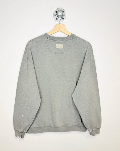 Vintage TCU Distressed Grey Crewneck Sweatshirt