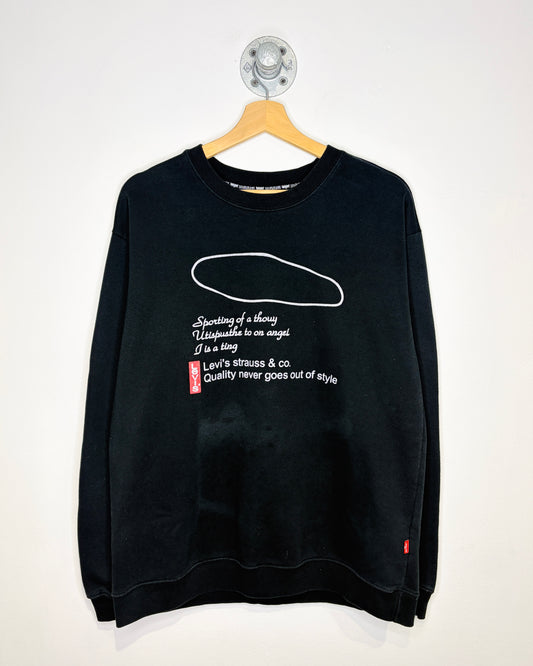 2000s Levi Strauss & Co Black Crewneck Sweatshirt