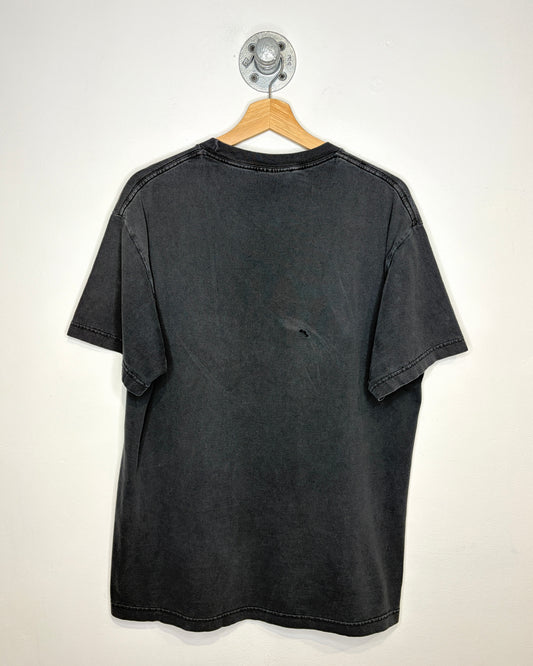 NFL Super Bowl XLVII 49ers VS Ravens Faded Black Tee Shirt