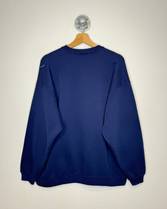 Vintage 90s Disney Mickey Navy Painters Crewneck Sweatshirt