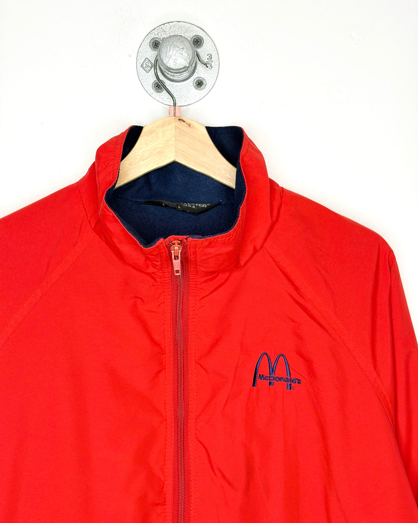 Vintage 90s McDonald’s Fleece Lined Red & Navy Jacket