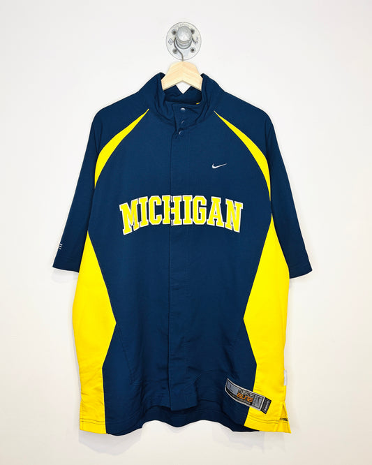 2000s Nike Team Michigan TwoTone Navy Blue Jersey