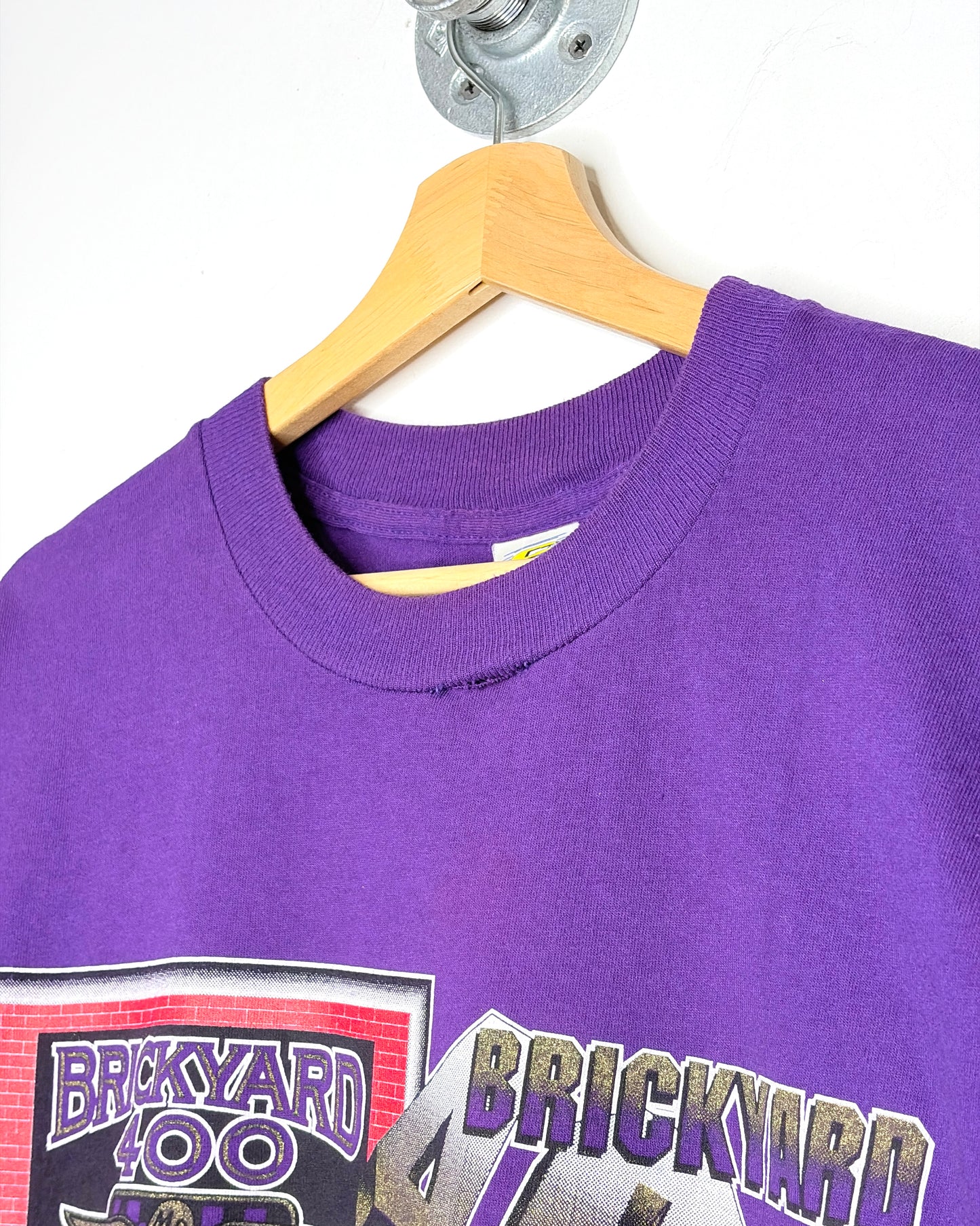 Vintage 1994 Brickyard 400 Purple Racing Tee Shirt