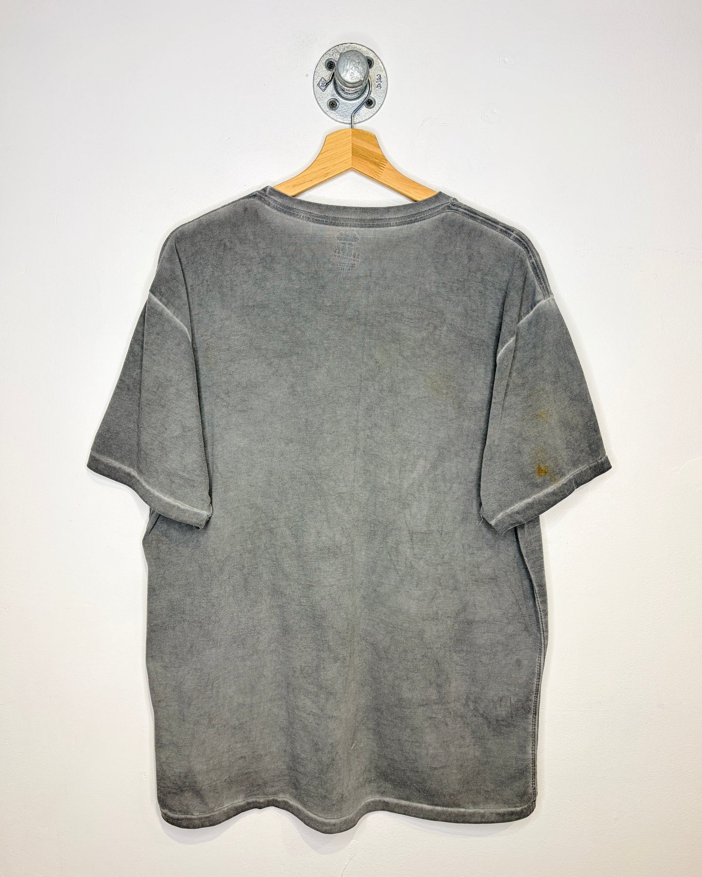 Y2K Route 66 Affliction Style Faded Grey Tee Shirt
