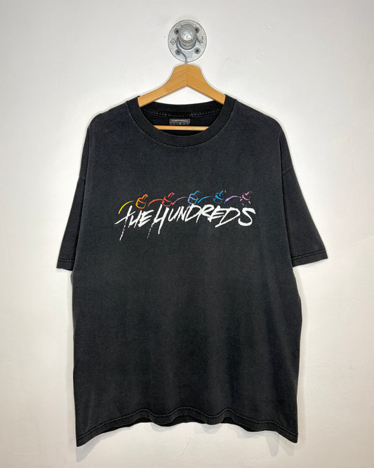 Vintage 2000s The Hundreds Faded Black Tee Shirt