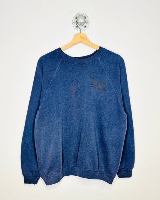 Vintage Late 1980s San Diego Nursing School Navy Crewneck Sweatshirt