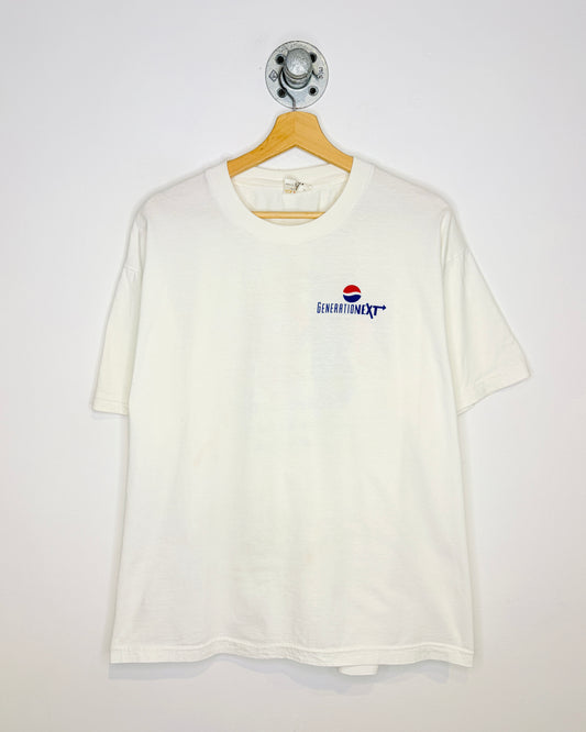 Vintage 90s Pepsi Generation Next White Promo Tee Shirt