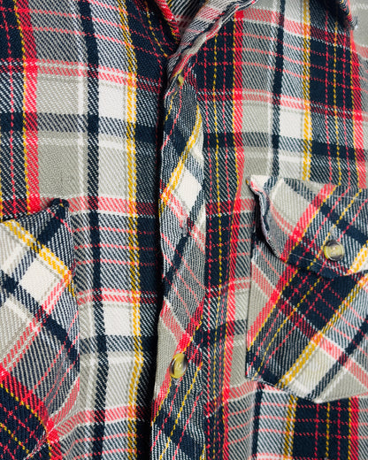 Vintage 80s/90s Sears Black & Red Plaid Flannel
