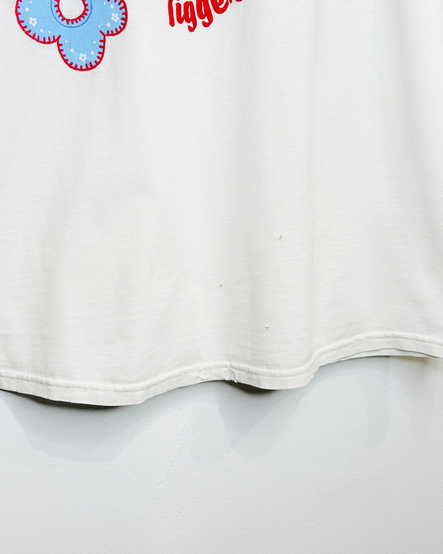 Vintage 90s Tigger Pooh Puff Print White Tee Shirt