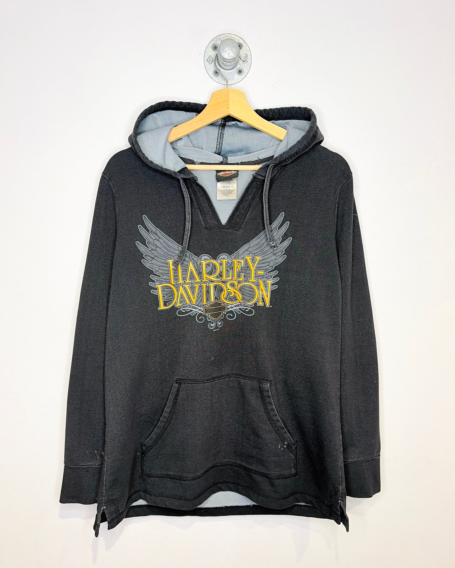 Harley Davidson Women’s Faded  Black Hoodie