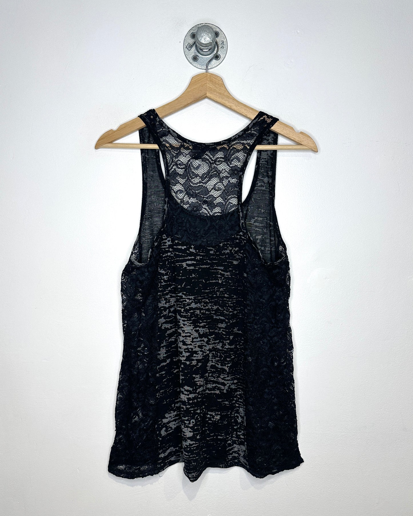 2000s Women’s Le Chateau Black & Grey Tank Top