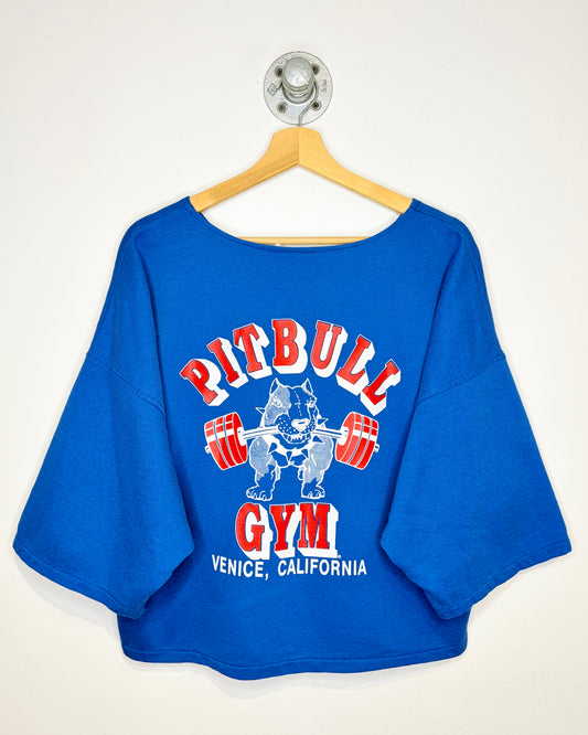 Vintage 90s Pitbull Gym Venice California Blue Pump Top