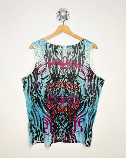 2000s Women’s Harley Davidson AOP Tank Top