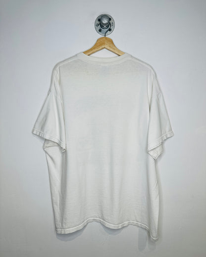 Vintage 2003 Viking Football White And Red Graphic Tee Shirt