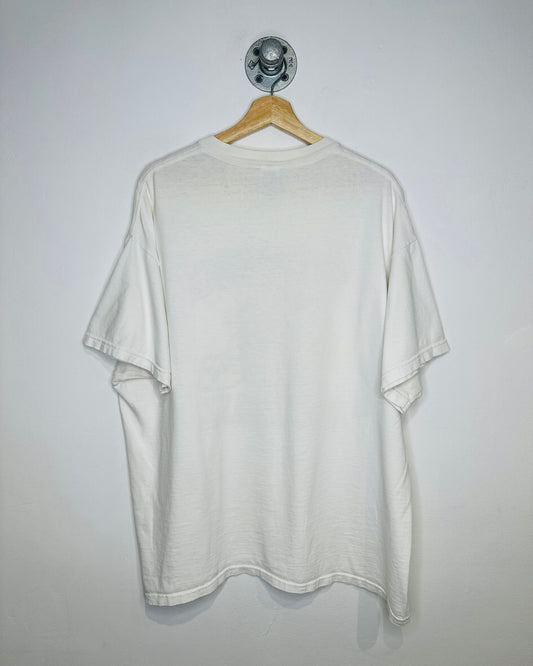 Vintage 2003 Viking Football White And Red Graphic Tee Shirt